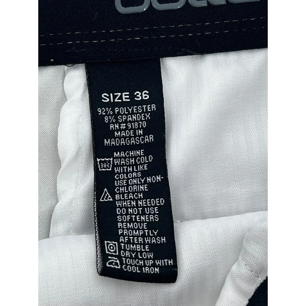 Bolle Mens Khaki Tan Micro Stripe Performance Golf Shorts‎ Size 36 Stretch